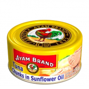Tuna chunks in sunflower oil
