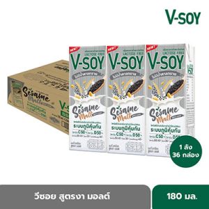 V-Soy Soy Milk, Malt Formula, 180 ml. X 36 boxes